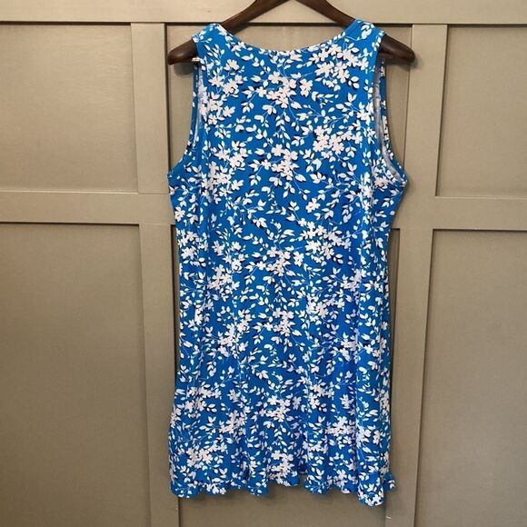 DRAPER James Ruffle Nightie Floral Printed Sleep Dress Blue & White - Picture 7 of 9